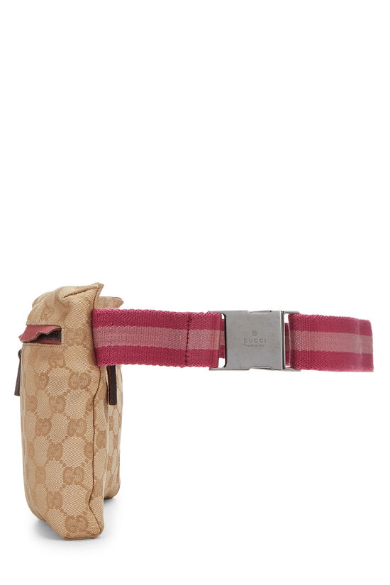 What Goes Around Comes Around Gucci Pink Canvas Double Pocket
