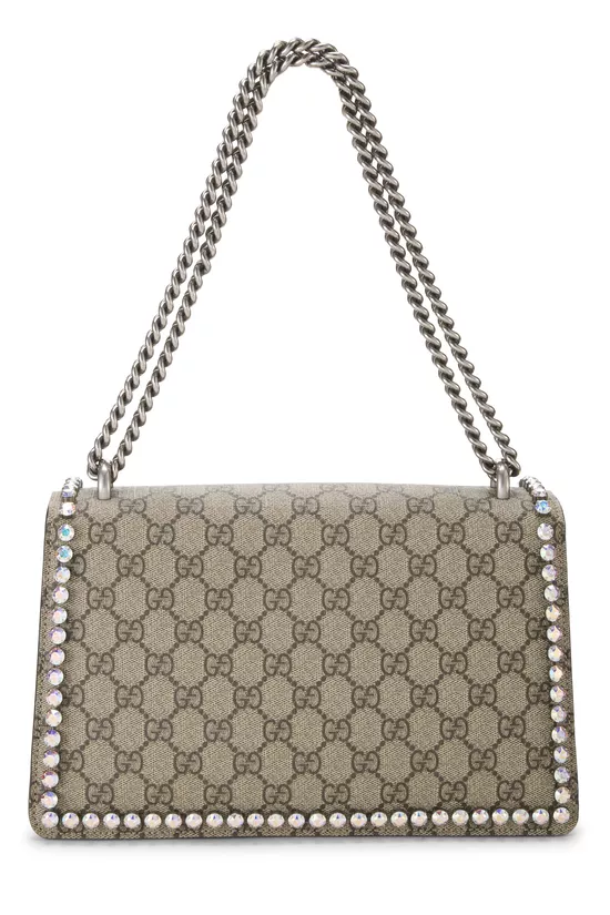 Pink Original GG Supreme Crystal Embellished Dionysus Shoulder Bag Medium, , large image number 3