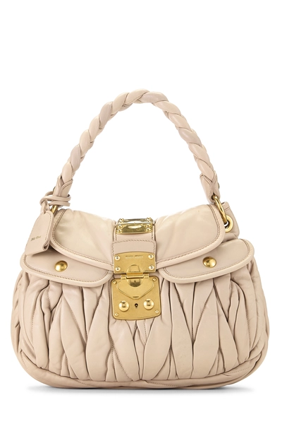 Pink Calfskin Buckle Hobo