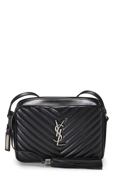 Black Quilted Calfskin Lou Camera Bag