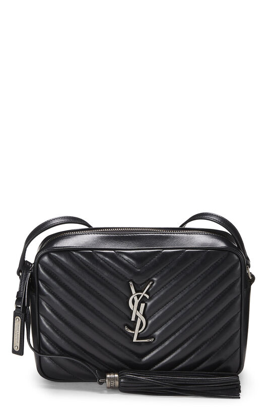 Black Quilted Calfskin Lou Camera Bag, , large image number 0