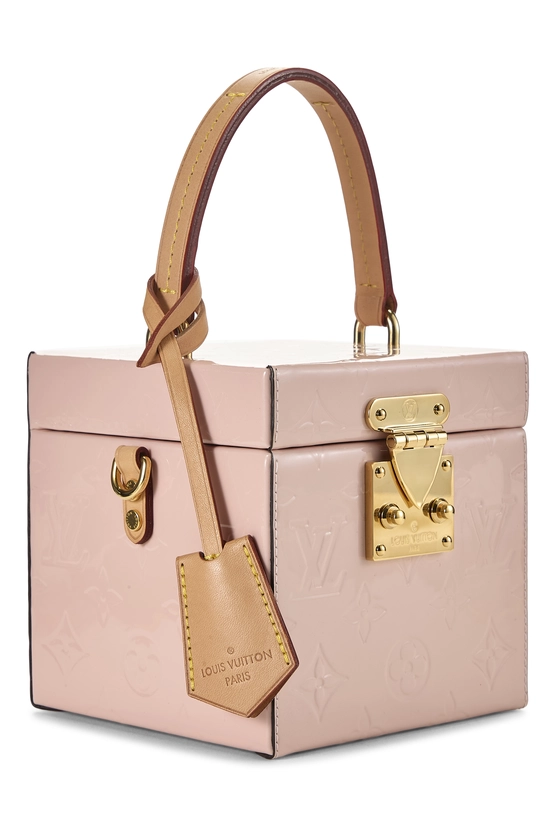 Pink Vernis Leather Bleecker Box Bag, , large image number 1