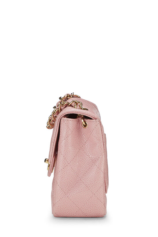 Chanel Classic Small Double Flap 22C Pink Quilted Caviar with