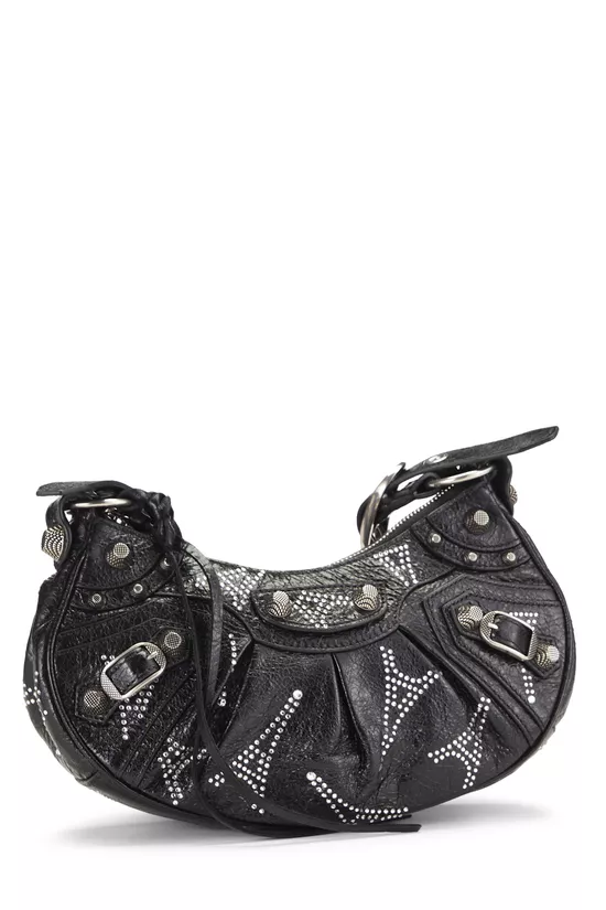 Black Embellished Le Cagole Shoulder Bag XS, , large image number 1