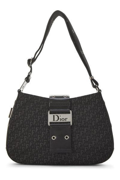 Christian Dior Black Trotter Canvas Street Chic Shoulder Bag — photo 1