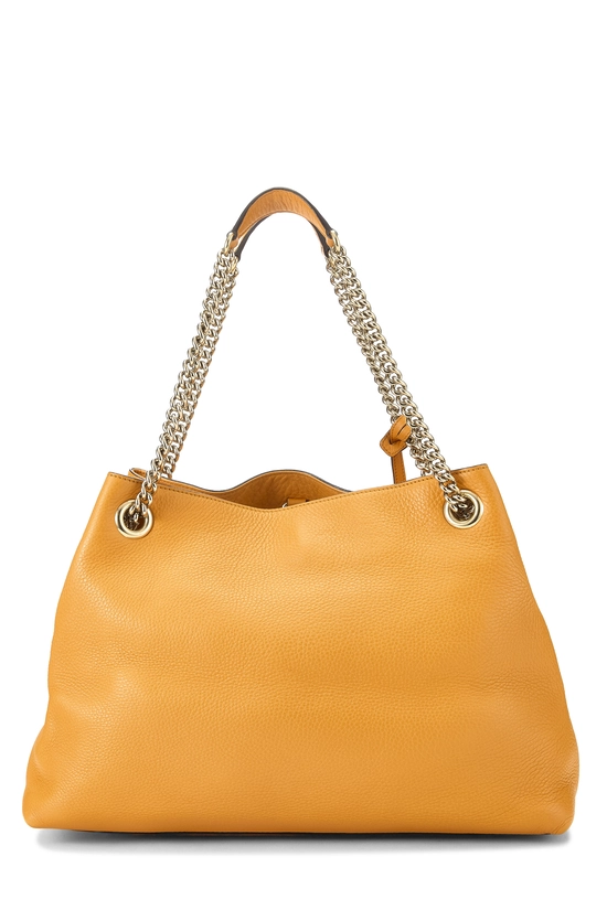 Orange Leather Soho Chain Tote, , large image number 3