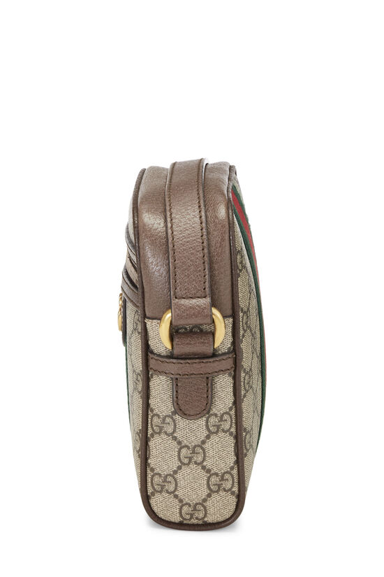 Beige Ophidia mini GG Supreme-canvas top-handle bag