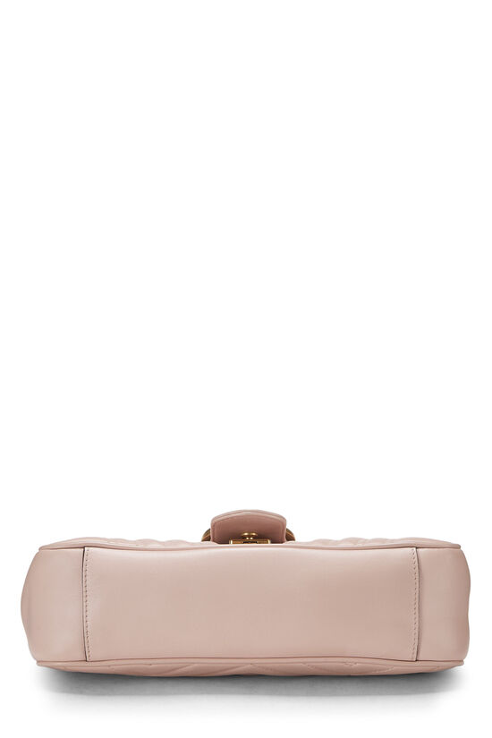 Pink Matelassé Leather GG Marmont Shoulder Bag, , large image number 4