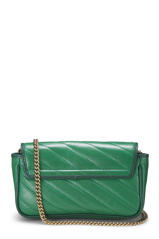 Green Leather Torchon Marmont Crossbody Mini, , large image number 3