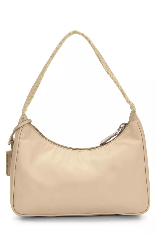 Beige Tessuto Re-Edition 2000 Hobo Mini, , large image number 3
