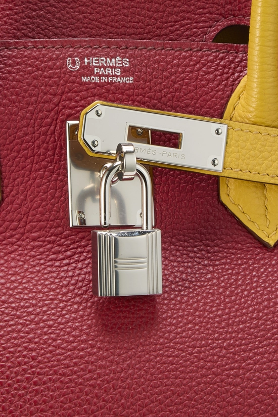 Rouge Grenat & Soleil Togo Horseshoe Birkin 30, , large image number 7