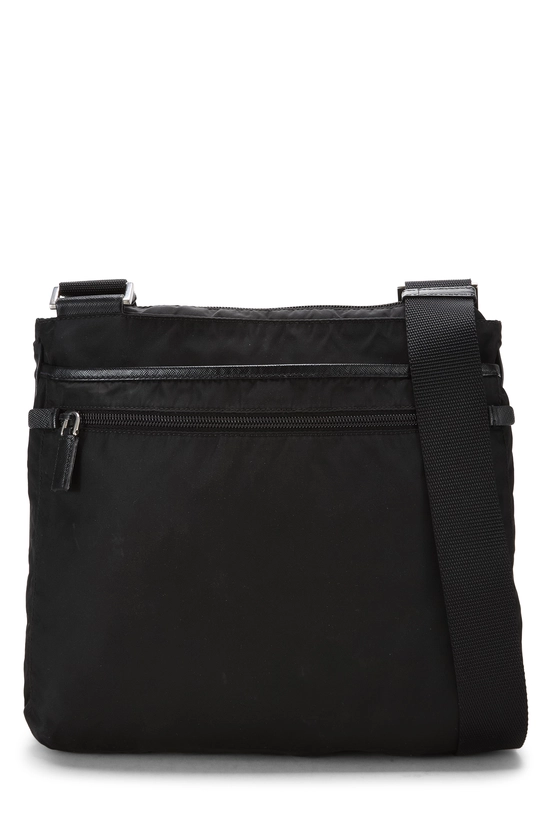 Black Nylon Messenger Bag, , large image number 0