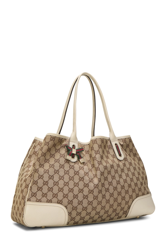 White Original GG Canvas Princy Tote Large, , large image number 1