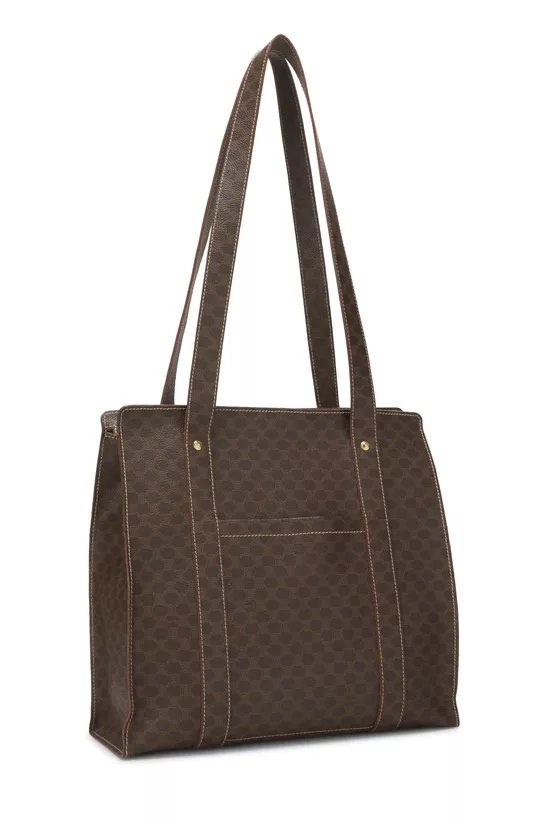 Brown Coated Canvas Macadam Tote, , large image number 1
