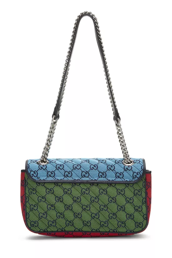 Multicolored GG Canvas Marmont Shoulder Bag Small, , large image number 3