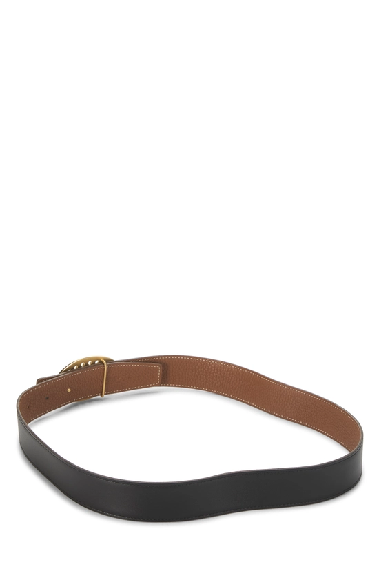 Black Leather Reversible Evelyne Belt 80, , large image number 2