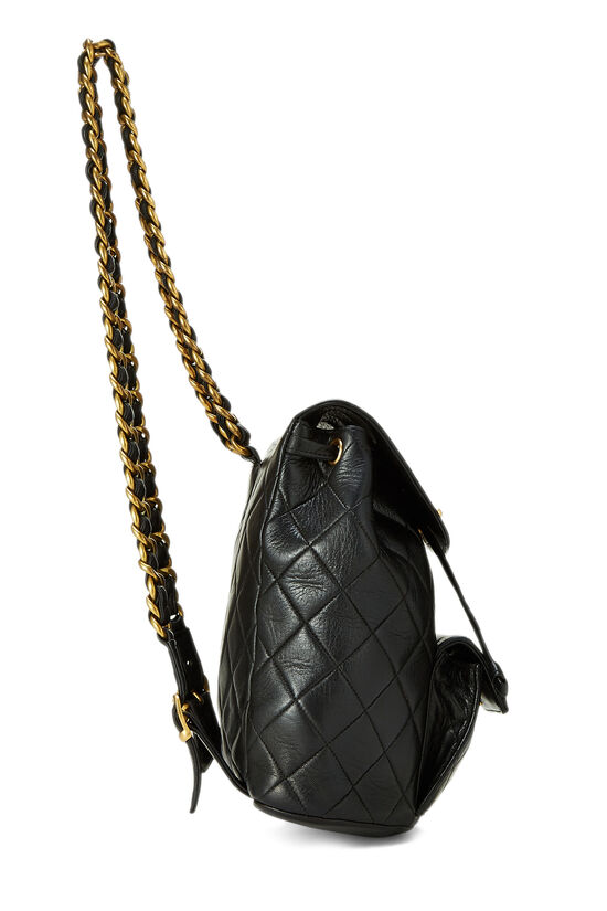 Chanel Black Quilted Lambskin Mini Timeless CC Duma Backpack Gold Hardware, 1991-1994 (Very Good)