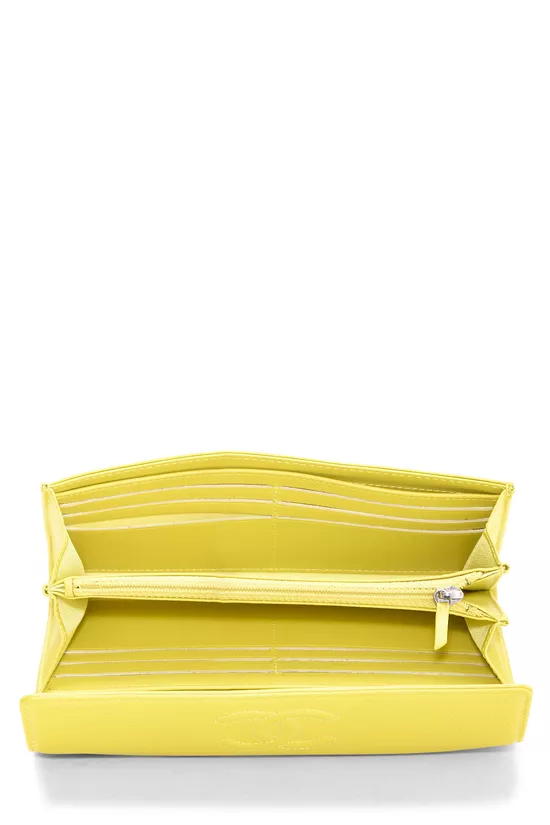 Yellow Caviar Classic Long Flap Wallet, , large image number 3