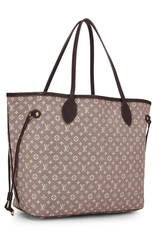 Burgundy Monogram Idylle Neverfull MM, , large image number 1