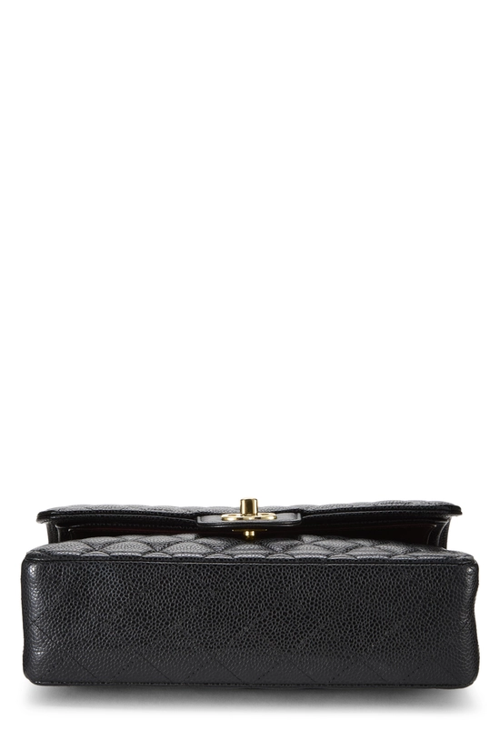 Black Quilted Caviar Classic Double Flap Small, , large image number 4