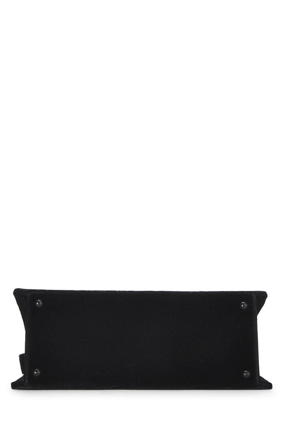 Black Velour Shoulder Bag, , large image number 4