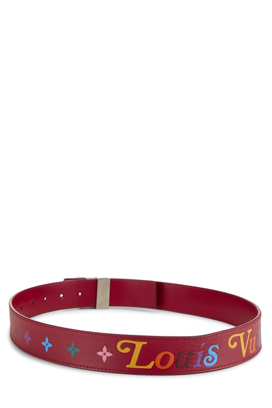 Red Calfskin New Wave Belt 80, , large image number 2