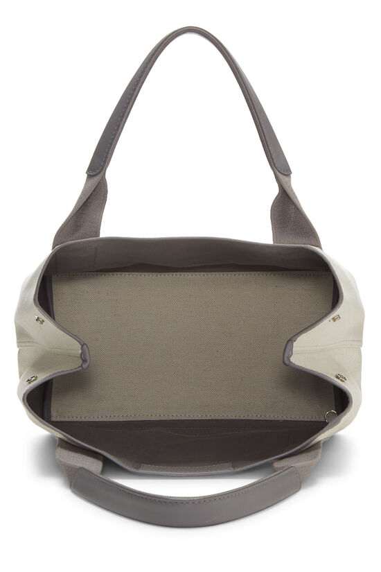 Grey Canvas Navy Cabas Small, , large image number 7