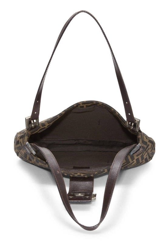Brown Zucca Canvas Shoulder Bag, , large image number 5