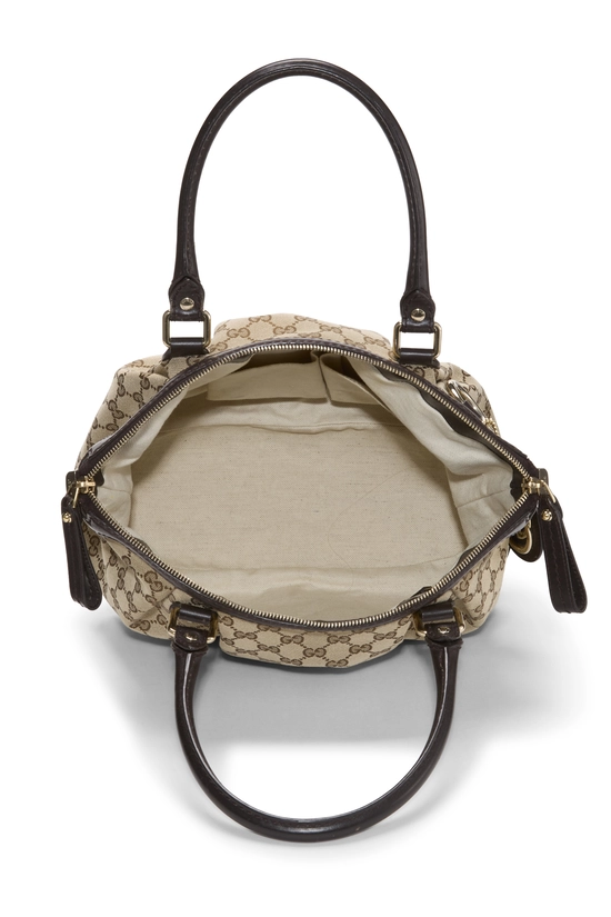 Pre-Owned Brown Original GG Canvas Sukey Zip Handbag Large
