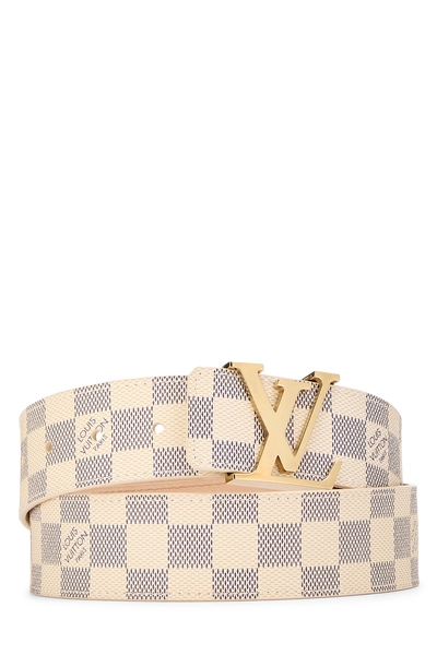 Damier Azur Initiales Ceinture 90