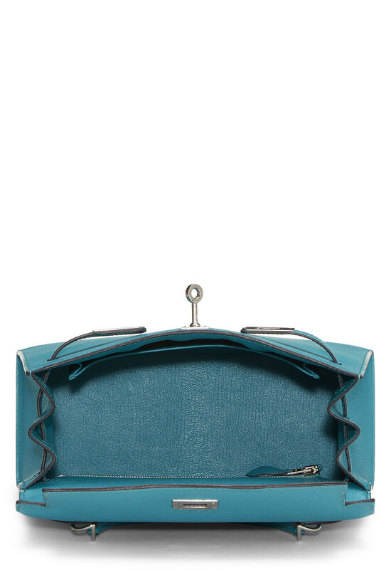 Hermès Blue Paon Epsom Kelly Sellier 25 QGBAEA12BB001