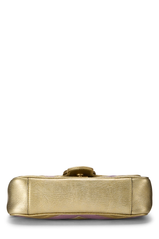 Metallic Gold GG Marmont Shoulder Bag Mini, , large image number 4