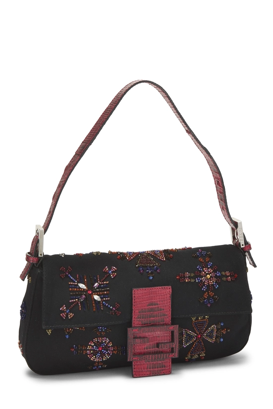 Black Beaded Baguette, , large image number 1