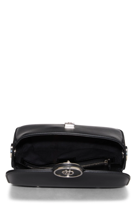 Black Leather Petite GG Shoulder Bag Mini, , large image number 5