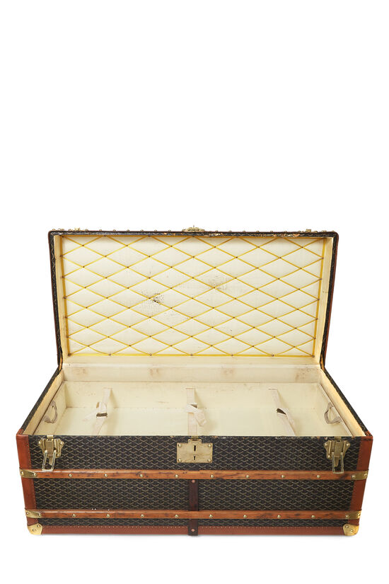 Louis Vuitton President M53012 Monogram Canvas Trunk Briefcase Brown Gold