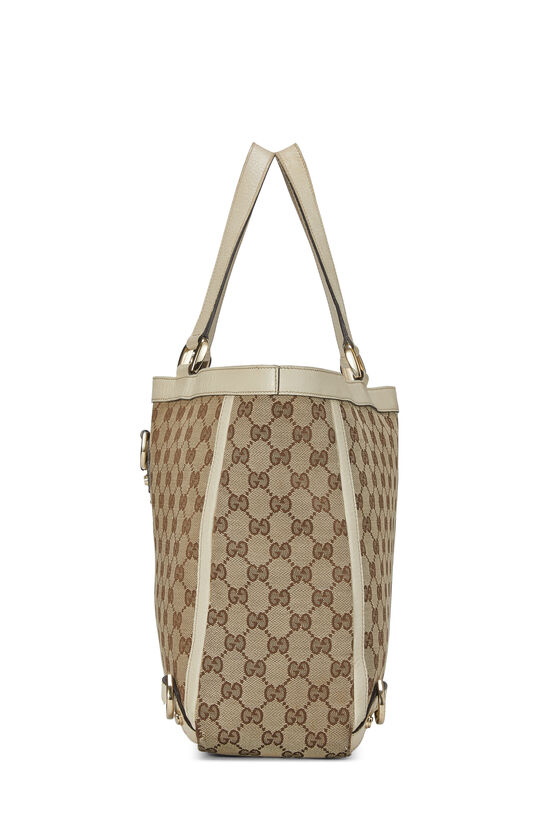 Cream GG Canvas Abbey Tote XL, , large image number 3
