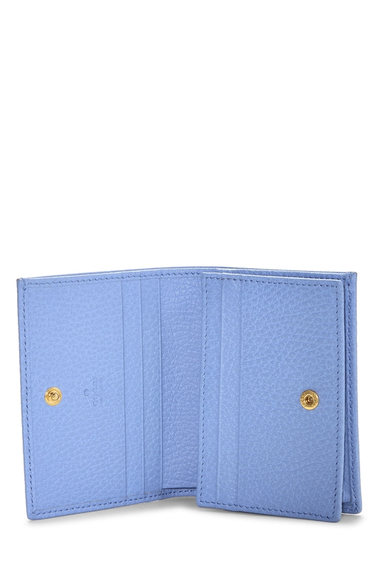 Blue Leather GG Marmont Card Case, , large image number 3