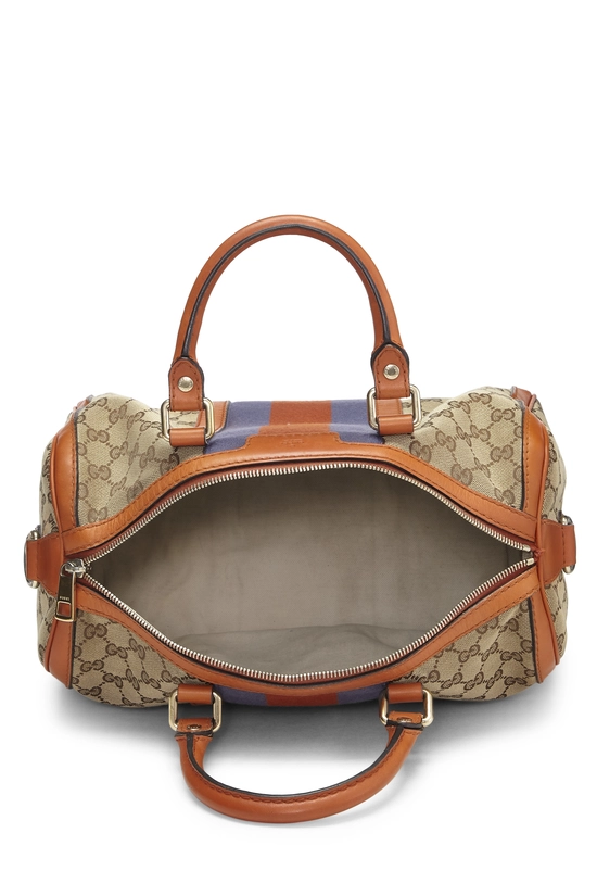 Orange Original GG Canvas Vintage Web Boston Medium, , large image number 5