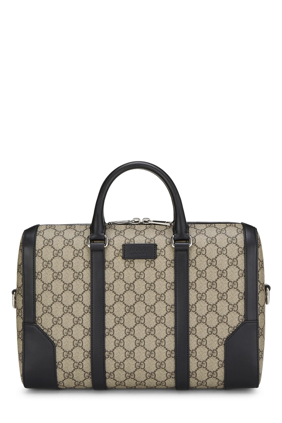Black GG Supreme Canvas Briefcase, , large image number 0