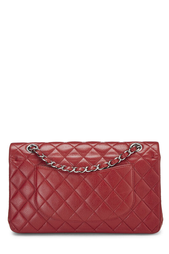 Red Quilted Caviar Classic Double Flap Medium, , large image number 3