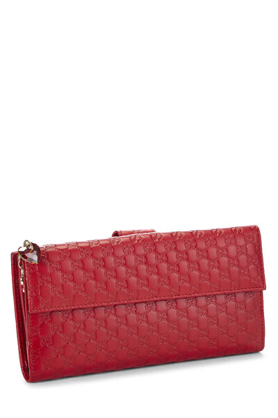 Red Guccissima Continental Wallet, , large