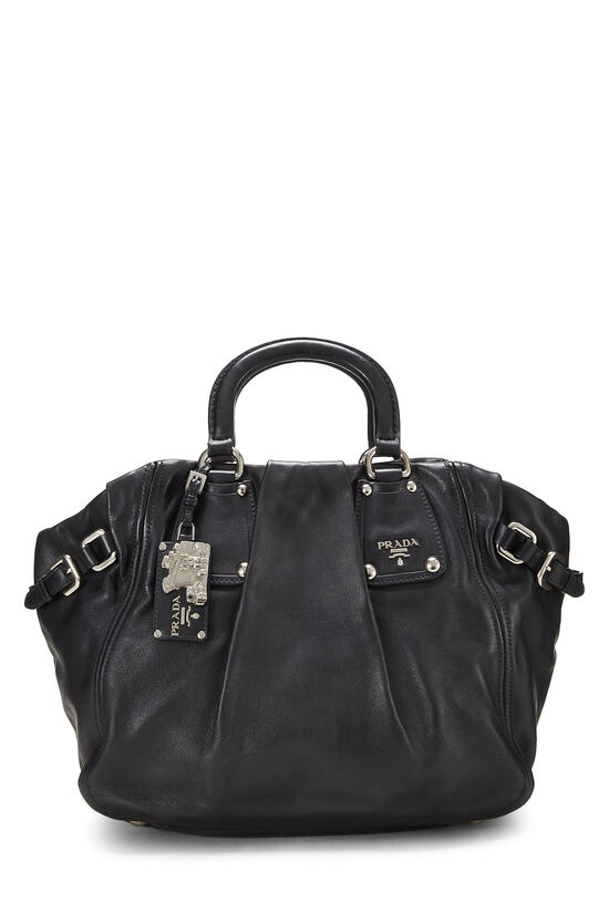 Black Calfskin Convertible Handbag, , large image number 1
