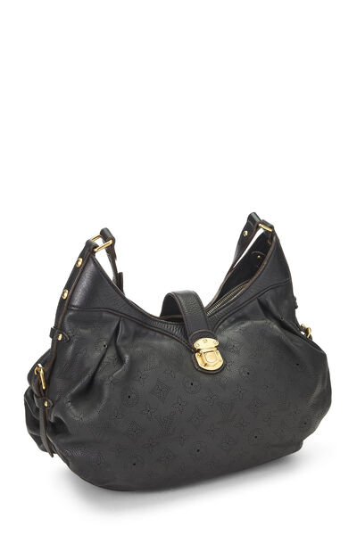 Black Monogram Mahina Leather XS, , large
