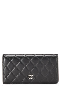 Chanel Silver Lambskin Quilted Long Wallet Q6A2H53PVB001