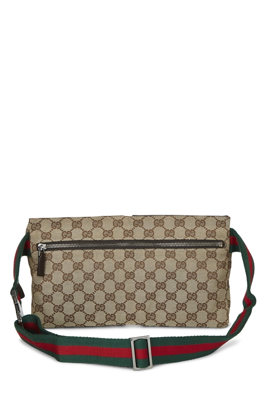 Original GG Canvas Web Double Pocket Waist Pouch, , large image number 3