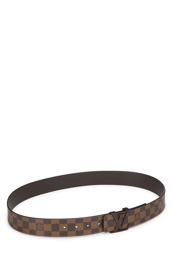 Damier Ebene Ceinture Initiales 100, , large image number 1