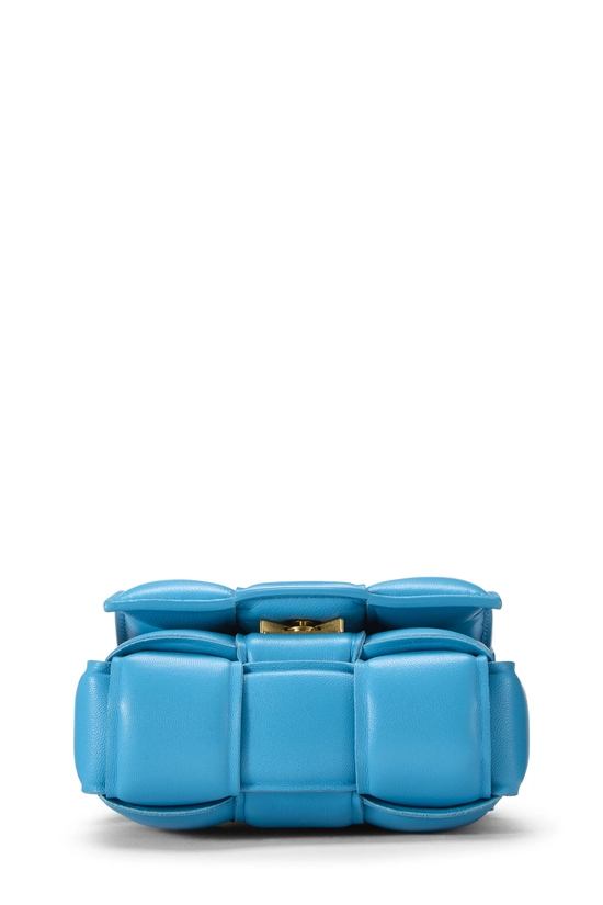 Blue Maxi Intrecciato Candy Cassette Crossbody, , large image number 4