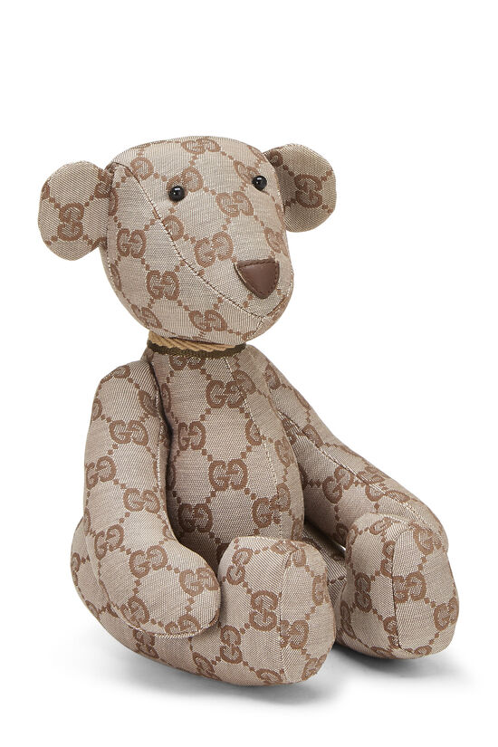 Gucci Brown Original GG Canvas Teddy Bear - What Goes Around Comes 
