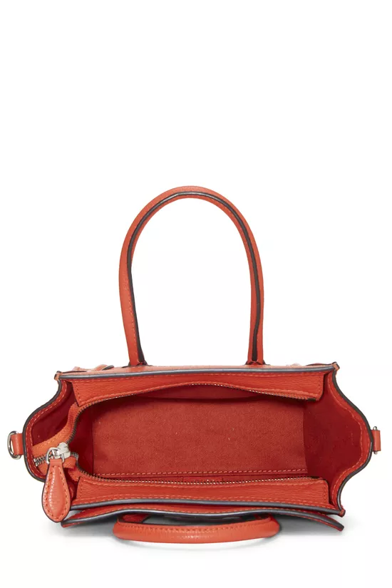 Orange Leather Luggage Nano, , large image number 5