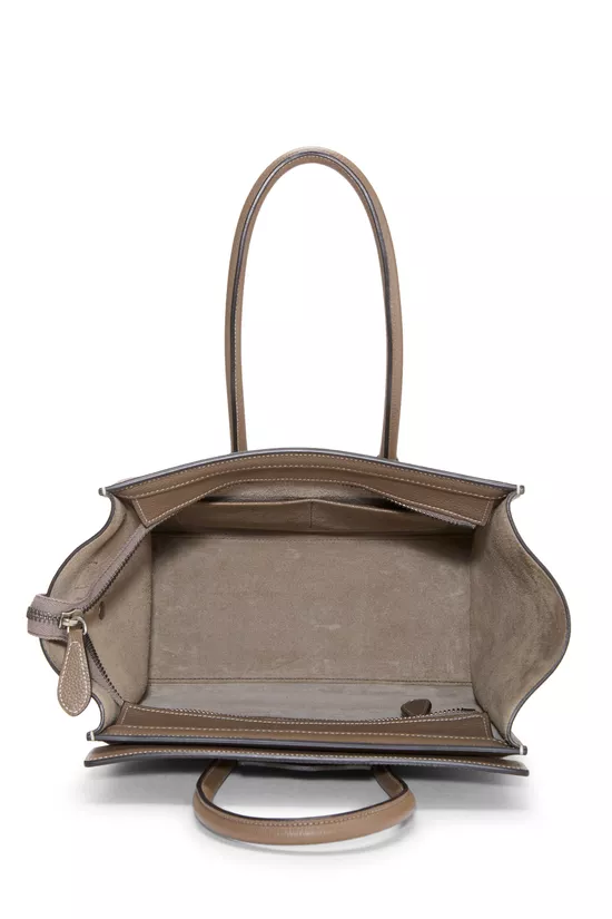 Grey Drummed Calfskin Luggage Micro, , large image number 5